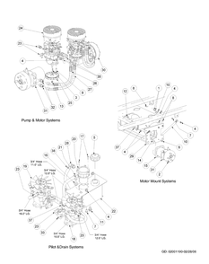 Part Location Diagram of 02001489 Cub Cadet Hydro Motor Frame Assembly